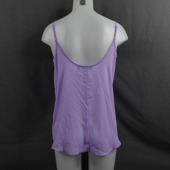 Womens Cami Top Small Sheer Lilac Purple Flowy Corpcore Timeless Capsule - Picture 4 of 11